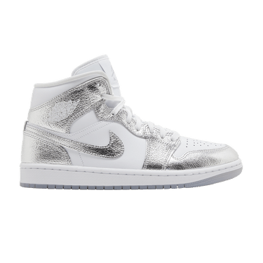 Wmns Air Jordan 1 Mid SE 'Metallic Silver'