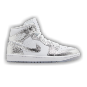 Wmns Air Jordan 1 Mid SE 'Metallic Silver'