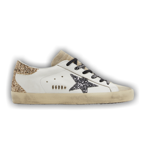 Golden Goose Wmns Superstar 'Optic White Seedpearl Glitter'