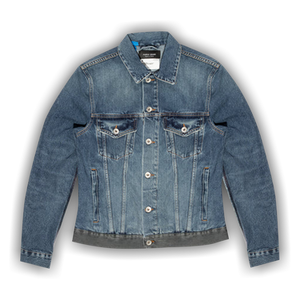 PURPLE BRAND Framis Fray Denim Jacket 'Blue'
