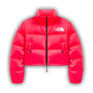 The North Face Nuptse Short Jacket 'Brilliant Coral'