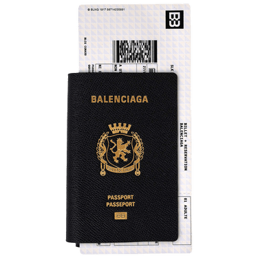Balenciaga Passport Long Wallet 1 Ticket 'Black'