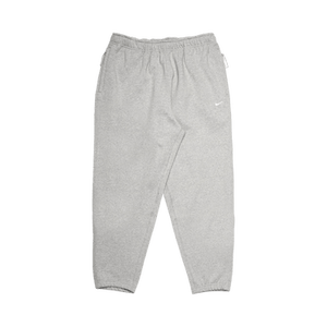 Nike Solo Swoosh Fleece Pants 'Dark Grey Heather/White'