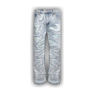 Who Decides War Distress Overlay Bare Pocket Denim 'Sky'