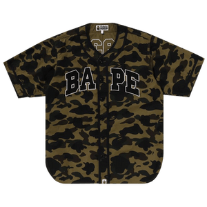 BAPE 1st Camo Baseball Shirt 'Green'