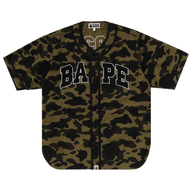 BAPE 1st Camo Baseball Shirt 'Green'