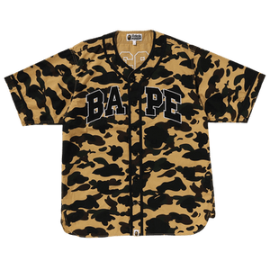 BAPE 1st Camo Baseball Shirt 'Yellow'