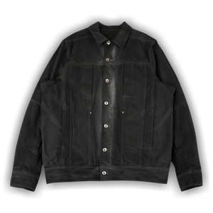 Rick Owens Denim Lido Work Jacket 'Dark Dust'