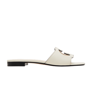 Gucci Wmns Interlocking G Cut-Out Slide Sandal 'Mystic White'