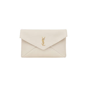 Saint Laurent Cassandre Large Envelope Pouch 'Soft Cream'