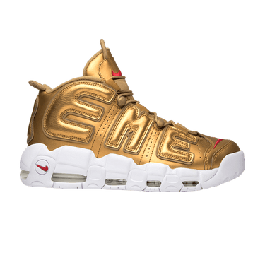 Supreme x Nike Air More Uptempo 'Metallic Gold'