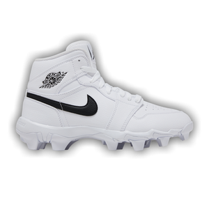 Air Jordan 1 Mid Cleat GS 'White Black'