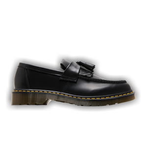 Dr. Martens Adrian Yellow Stitch Leather Tassel Loafer 'Black'