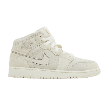 Air Jordan 1 Mid SE Craft GS 'Pale Ivory'
