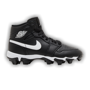 Air Jordan 1 Mid Cleat GS 'Black White'