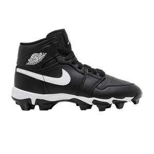 Air Jordan 1 Mid Cleat GS 'Black White'
