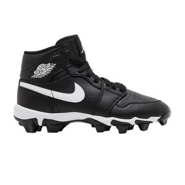 Air Jordan 1 Mid Cleat GS 'Black White'