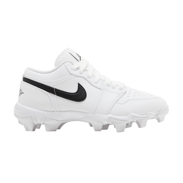 Air Jordan 1 Low Cleat GS 'White Black'