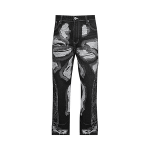 Who Decides War Darning Side Embroidery Pant 'Coal'