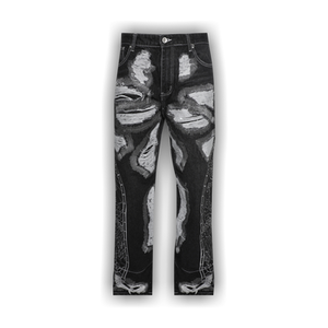 Who Decides War Darning Side Embroidery Pant 'Coal'
