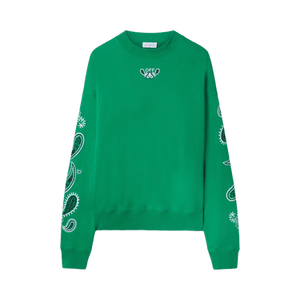 Off-White Bandana Arrow Skate Crewneck 'Green/White'