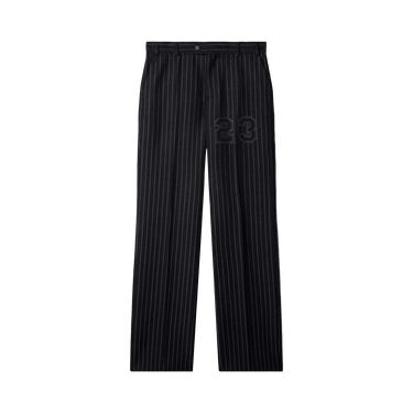 Off-White 23 Print Pinstriped Slim Cut Trousers 'Blue'