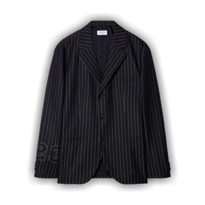 Off-White 23 Print Pinstriped Blazer 'Multicolor'