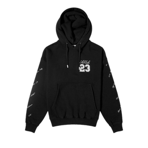 Off-White 23 Logo Skate Hoodie 'Black/White'