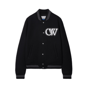 Off-White Varsity Bomber Jacket 'Black/White'