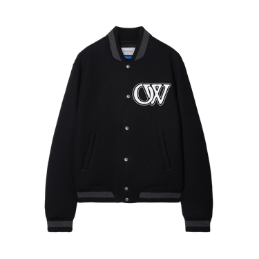 Off-White Varsity Bomber Jacket 'Black/White'