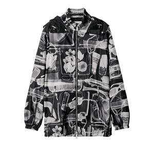 Off-White X-Ray Hooded Windbreaker Jacket 'Black/White'