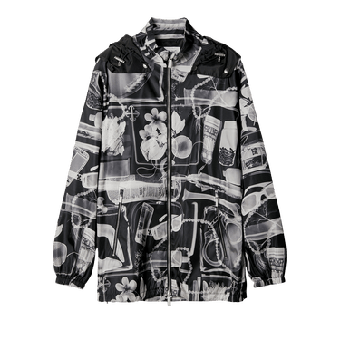 Off-White X-Ray Hooded Windbreaker Jacket 'Black/White'