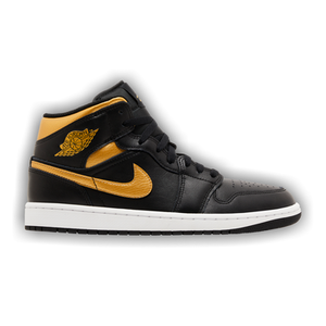 Air Jordan 1 Mid 'Black Metallic Gold'