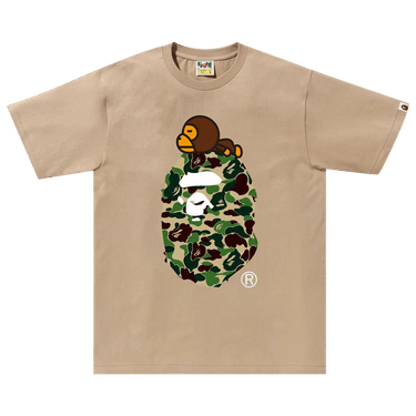 BAPE ABC Camo Milo On Big Ape Tee 'Beige/Green'