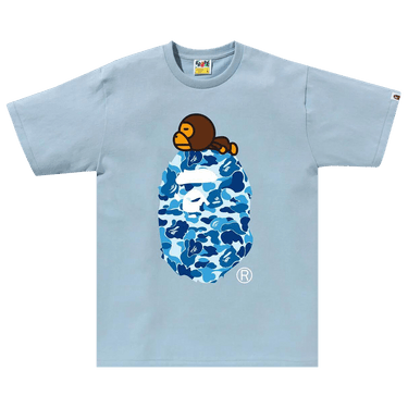 BAPE ABC Camo Milo On Big Ape Tee 'Sax/Blue'