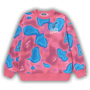 BAPE Liquid Camo Sta Relaxed Fit Crewneck Sweat 'Pink'