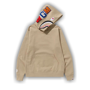 BAPE Shark Pullover Hoodie 'Beige'