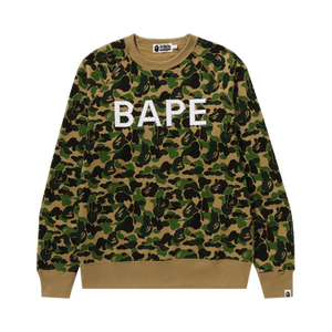 BAPE ABC Camo Crystal Stone Crewneck 'Green'