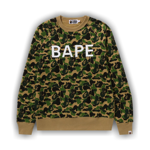 BAPE ABC Camo Crystal Stone Crewneck 'Green'