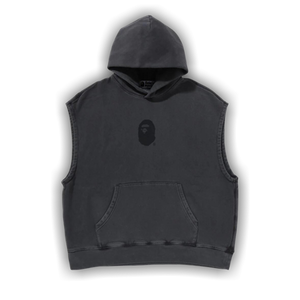 BAPE Sleeveless Pullover Hoodie 'Charcoal'