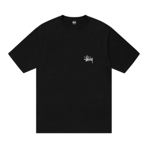 Stussy Basic Pigment Dyed Logo Tee 'Black'