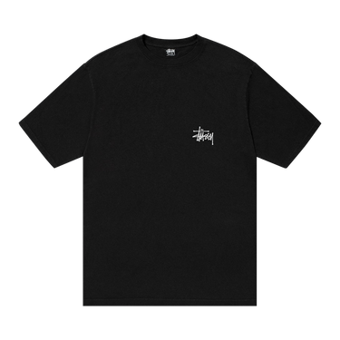 Stussy Basic Pigment Dyed Logo Tee 'Black'