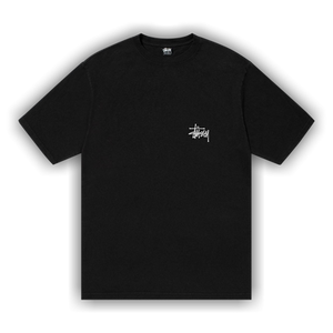Stussy Basic Pigment Dyed Logo Tee 'Black'