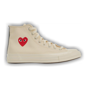 Comme des Garçons PLAY x Converse Chuck 70 High 'Small Red Heart - Beige'