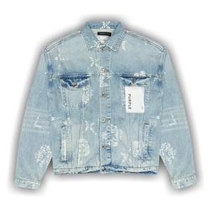 PURPLE BRAND Type Monogram Denim Jacket 'Light Indigo'