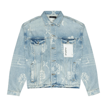 PURPLE BRAND Type Monogram Denim Jacket 'Light Indigo'