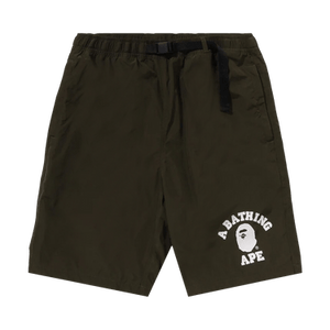 BAPE College Beach Shorts 'Olive Drab'