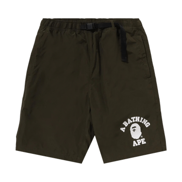 BAPE College Beach Shorts 'Olive Drab'