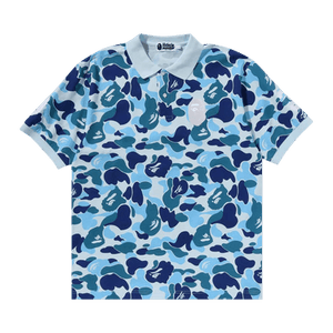 BAPE ABC Camo Large Ape Head Polo 'Blue'