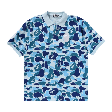 BAPE ABC Camo Large Ape Head Polo 'Blue'